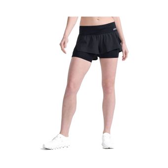 2XU Women's Aero 2in1 4 Shorts - Black