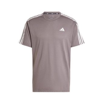 Own the Run 3-Stripes Men's T-Shirt - Charcoal