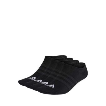 Unisex Thin and Light No-Show Socks 3 Pairs - Black