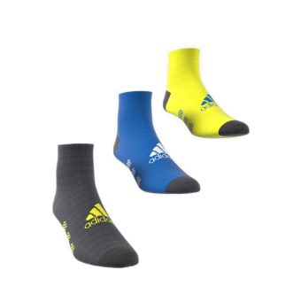 Unisex Kids Ankle Socks 3 Pairs  - Carbon