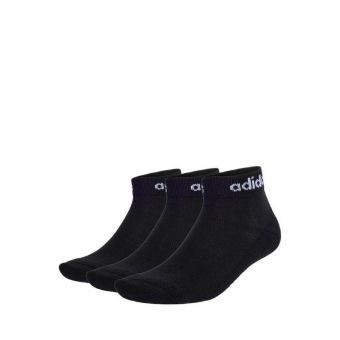 Unisex Think Linear Ankle Socks 3 Pairs - Black
