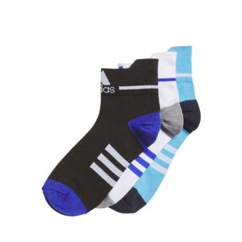 Mesh Ankle Socks 3 Pairs Unisex Kids -  Black