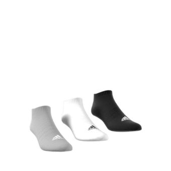 Unisex Cushioned Low-Cut Socks 3 Pairs - Medium Grey Heather