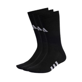 Performance Unisex Light Crew Socks 3 Pairs - Black