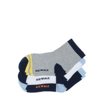 Boys Quarter Socks 3prs - Multicolor
