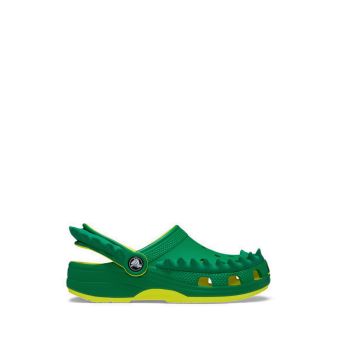 Crocs Classic Spikes Kids Clog - Acidity/Green Ivy
