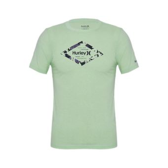 Hurley Kids Floral Boy's T-Shirt - GREEN
