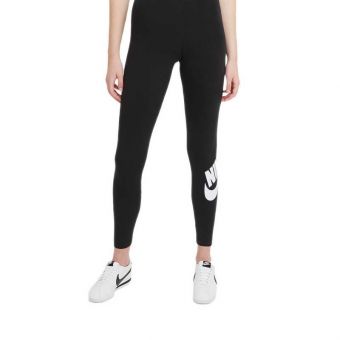 Sportswear Essential Women's High-Rise Leggings - BLACK/WHITE
