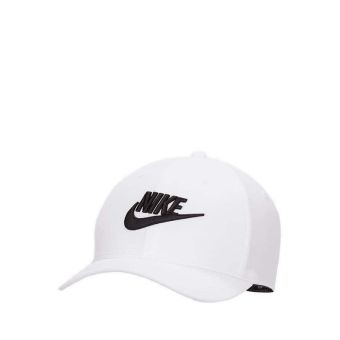 Nike Rise Structured SwooshFlex Futura Cap - White