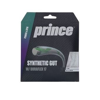 Synthetic Gut with Duraflex 17 Tennis String - White