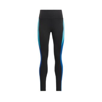 Lux High-Rise Colorblock Women's Tights - Black/Kinetic Blue