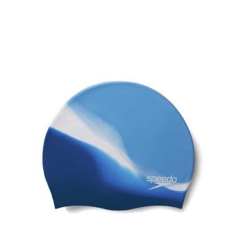 Multi Color Silicone Unisex Swim Cap - Blue