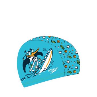 Chima Penguin Unisex Kids Swim Cap - Blue
