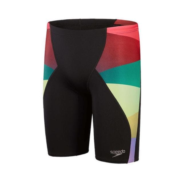 Mens Placement Digital V-Cut Jammer - Green/Red